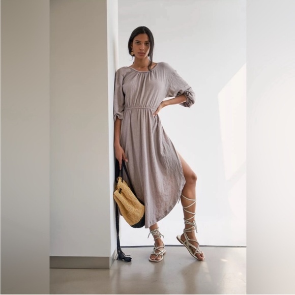 Free People Beach Seasons in the Sea Midi Dress M - Picture 11 of 11